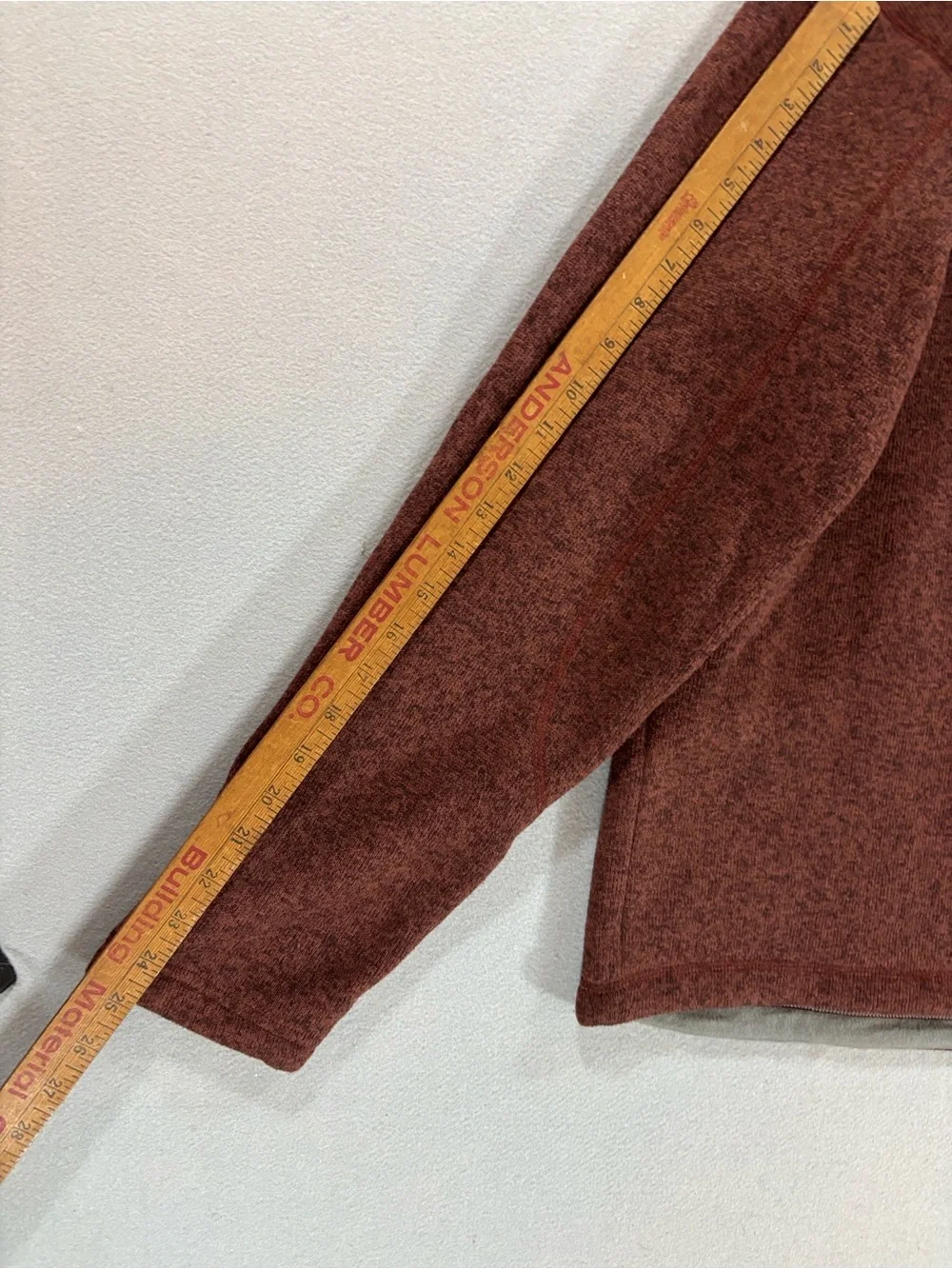 The North Face Men’s Half-Zip Fleece Pullover - heathered Brick Red L